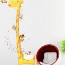 Removable Giraffe Height Wall Sticker Kids Room Decor