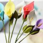 Colourful Vivid Calla Lily Bridal Bouquet Wedding Car Decoration