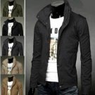 Fashion Korean Collar Coat Slim Washed Jacket