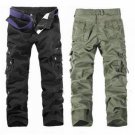 Multi Pockets Pants Cotton Casual Cargo Pants