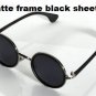 Women Men's Vintage Retro Round Golden Metal Mirrored Sunglasses