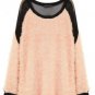 Casual Back See Through Long Sleeve Blouse Plus Size