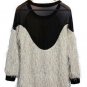 Casual Back See Through Long Sleeve Blouse Plus Size