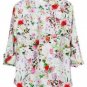 Floral Long Sleeve Shirt New Printing Chiffon Blouse