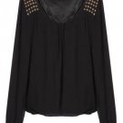 Long Sleeved Chiffon Loose Blouses