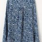 Vintage Floral Printed V-neck Loose Long Sleeve Blouse