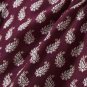 Wine Red Cashew Printing Crew Neck Hedging Long Sleeve