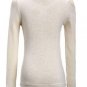 Beading Knit Puff Sleeve O-Neck Sweater Blouse