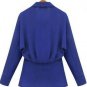 Women Elegant Long Sleeve Lapel Chiffon Blouse