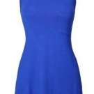 Solid Color Render Long Vest Sleeveless Round Collar T-shirt