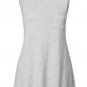 Solid Color Render Long Vest Sleeveless Round Collar T-shirt