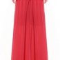 Princess Bohenmia Pleated Wave Strap Chiffon Maxi Long Dress