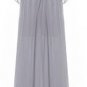 Princess Bohenmia Pleated Wave Strap Chiffon Maxi Long Dress