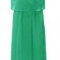 Princess Bohenmia Pleated Wave Strap Chiffon Maxi Long Dress