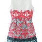 Three-dimensional Print Dress Sleeveless Floral MINI Dress