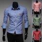 Hot Mens Western Grid Long Sleeves Casual Dress Shirts 4 Colors