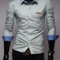 Hot Mens Western Grid Long Sleeves Casual Dress Shirts 4 Colors