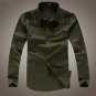 Mens Fashion Casual Slim Fit Long Sleeve Plaid Stitching Dress Shirt