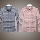 Fashion Mens Plaid Business Casual Long-sleeve Shirt Large Size M-4XL