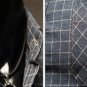 Mens Grid Stitching Shirt Fashion Color Casual Long-sleeve Shirt