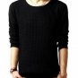 Mens Slim Sweater Casual Knit Pullover Long-sleeve Sweater