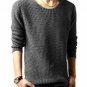 Mens Slim Sweater Casual Knit Pullover Long-sleeve Sweater