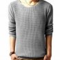 Mens Slim Sweater Casual Knit Pullover Long-sleeve Sweater