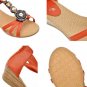 Bohemia Beaded Rhinestone Wedge Heels Sandals