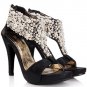 Pearl Peep-toe Thin Teels Sandals