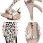 Pearl Peep-toe Thin Teels Sandals