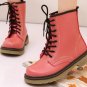 Ladies Lace Up Round Toe Ankle Martin Boots