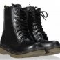 Ladies Lace Up Round Toe Ankle Martin Boots