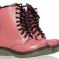 Ladies Lace Up Round Toe Ankle Martin Boots