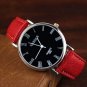 PU Band Big Dial Waterproof Quartz Watch