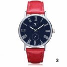 Vintage Thin Dial Blue Glass Waterproof Quartz Watch