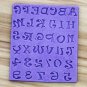 DIY Silicone Letters And Numbers Cake Mould Fondant Soap Mould