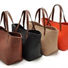 Women Big Casual Shoulder Bags PU Leather Shopping Totes