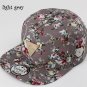 Floral Flower Hip Hop Snapback Hats Flat Adjustable Baseball Cap