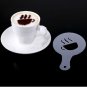 16Pcs Cappuccino Latte Art Coffee Stencils Duster Cake Icing Spray