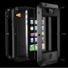Waterproof Shockproof Aluminum Tempered Glass Cover Case For iPhone 5