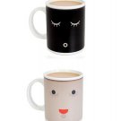 Morning Ceramic Coffee Cup Smilling Face Color Changing Mug Cup
