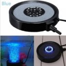 Aquarium Fish Tank Round LED Up Air Bubble Light Lamp Air Stone
