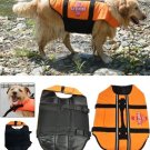 Orange Light Weight Pet Dog Life Jacket Swimming Safety Vest