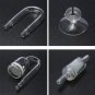 U Shape Aquarium CO2 Diffuser Check Glass Tube Suction Cup