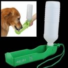 Plastic Portable Pet Dog Cat Water Feeding Feeder Bottle Drink Bowl