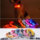 Pet Dog LED Collar Nylon Safety Light-up Flashing Collar