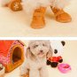 Pet Dog Warm Suede Shoes Footwear Snow Boots