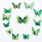 12Pcs 3D Butterfly Wall Stickers Fridge Magnet For Home Decoration