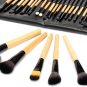 32 pcs Brown Eyeshadow Eyebrow Blush Makeup Brushes Cosmetic Set