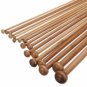 36pcs 18 Size Carbonize Bamboo Single Pointed Knitting Needles Set